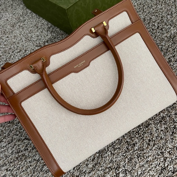 Saint Laurent tote canvas bag - Picture 2 of 5